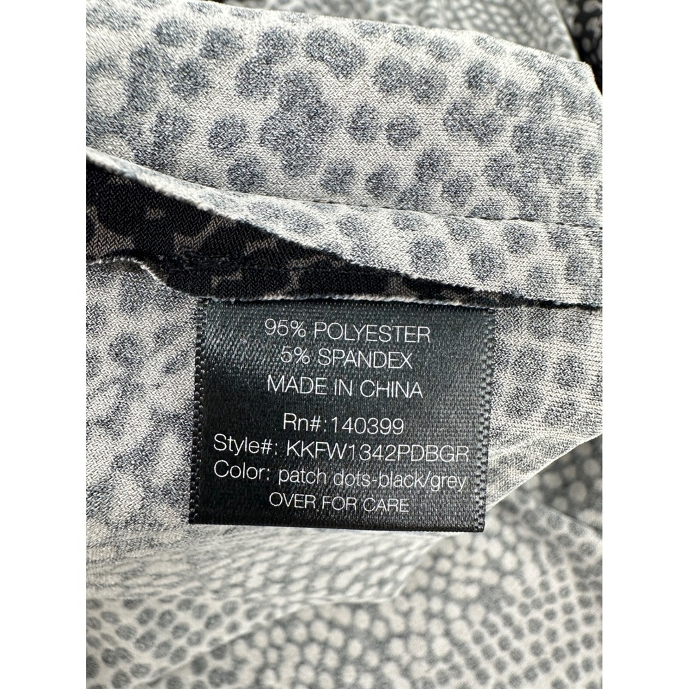 KamaliKulture Dress XL Black Grey Halter Turtleneck Backless Maxi Gown Slit - Picture 9 of 11